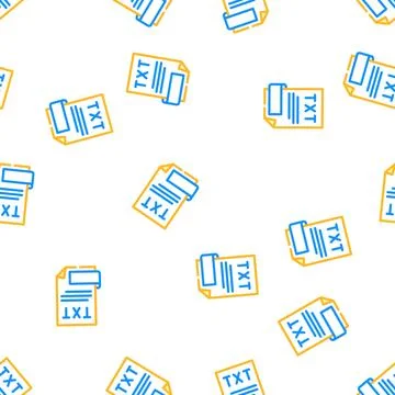 Portfolio folder vector seamless pattern Stock-Illustration