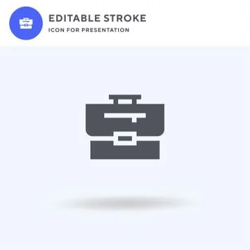 Portfolio icon vector, filled flat sign, solid pictogram isolated on white, logo Stock-Illustration