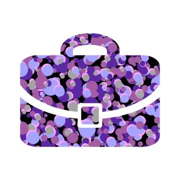 Portfolio icon on white. Illustrazione stock