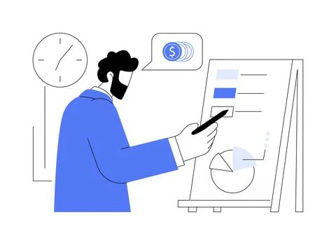 Portfolio manager abstract concept vector illustration. 스톡 일러스트