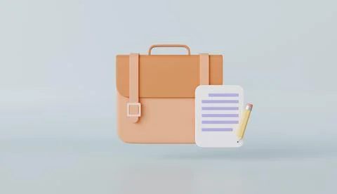 Portfolio payment icon, document efficient work on project plan concept Stock Illustration