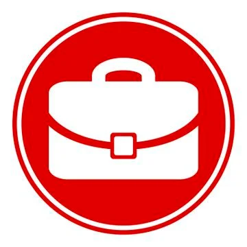 Portfolio symbol button Stock Illustration