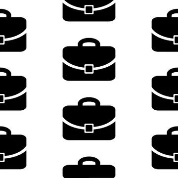 Portfolio symbol icon seamless pattern Stock Illustration