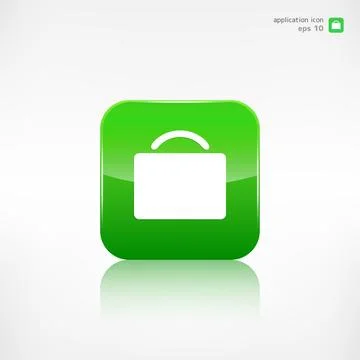 Portfolio web icon. Application button. Stock-Illustration