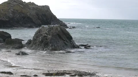 Porth Dafarch 07/02/23 Stock Footage 245345811
