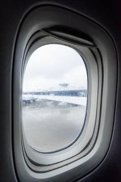 Porthole view inside Foto stock