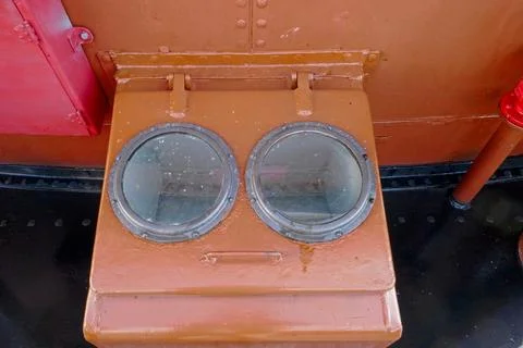Porthole windows. Stock Photos