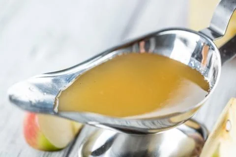 Portion of Applesauce (selective focus) Stock Photos