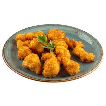 Portion of battered cauliflower appetizer Stock Photos