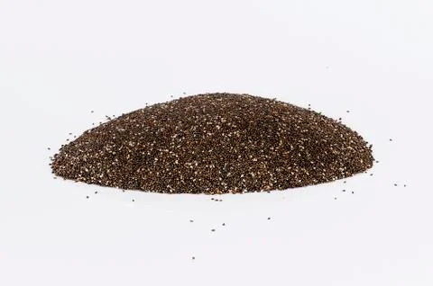 Portion of black Quinoa for use as background image or as texture Foto stock