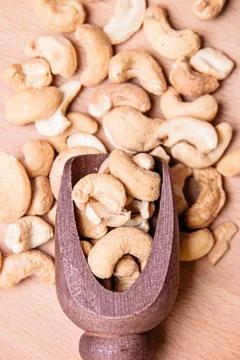 Portion of Cashew Nuts Stock Photos