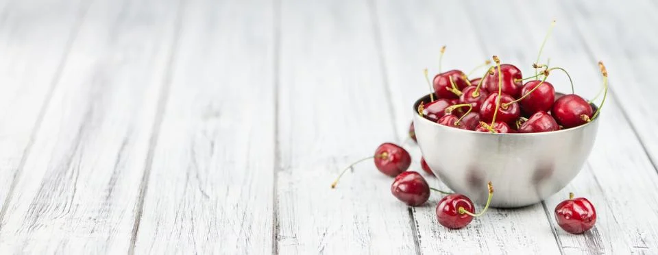 Portion of Cherries Stock Photos