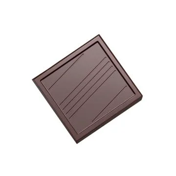 Portion of chocolate on white background Stock Photos