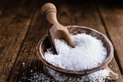 Portion of Coarse Salt Stock Photos