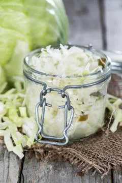 Portion of coleslaw Stock Photos