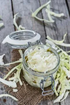 Portion of coleslaw Stock Photos