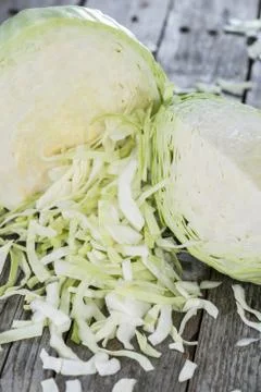 Portion of coleslaw Stock Photos