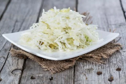 Portion of coleslaw Stock Photos