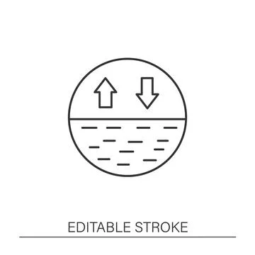 Portion control line icon Stock Illustration