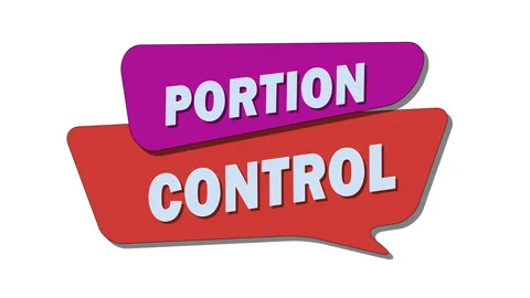 Portion control is managing the quantity of food consumed in a single meal Stock Footage 306449210