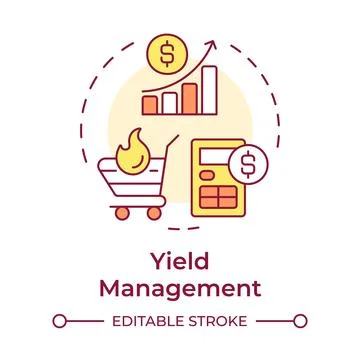 Portion control multi color concept icon Stock Illustration