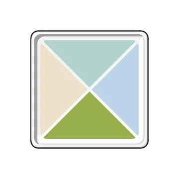 Portion control plate concept for healthy eating Stock Illustration