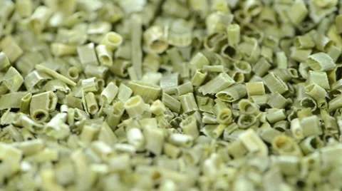Portion of dried chive (loopable) Stock Footage 36117728