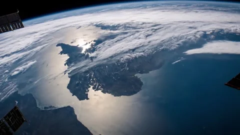 Portion of Earth's surface. Stock Footage 297458367