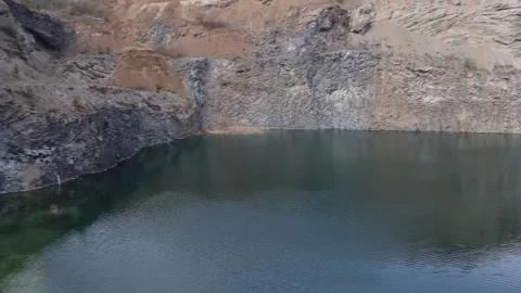 A portion of the Emerald Lake in Racos Stock Footage 186748005