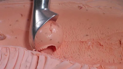 Portion ice cream, a set of ice cream in a container. Stock Footage 154417667