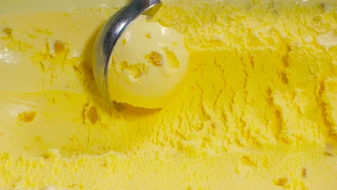 Portion ice cream, a set of ice cream in a container. Stock Footage 154417682