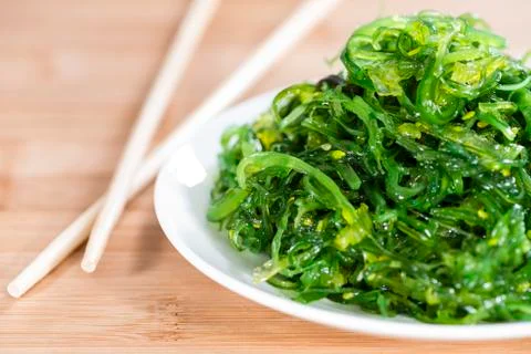 Portion of kelp salad Stock Photos
