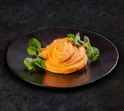 Portion of mashed potatoes Stock Photos