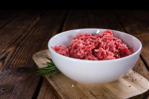 Portion of Minced Meat Stock Photos
