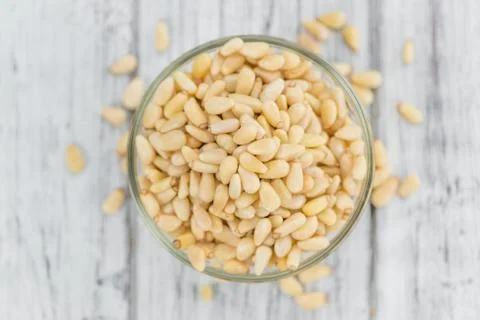 Portion of Pine Nuts Stock Photos