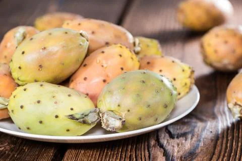 Portion of prickly pears Stock Photos