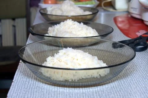 Portion of rice Stock Photos