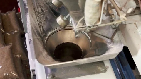 A portion of rice in a sorting machine Video stock 82902997