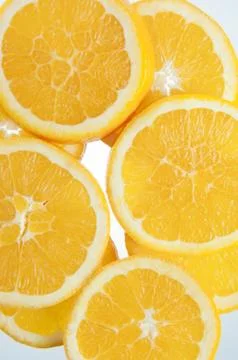 Portion of sliced citrus Stock Photos