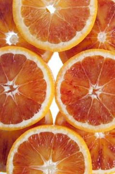 Portion of sliced citrus Stock Photos