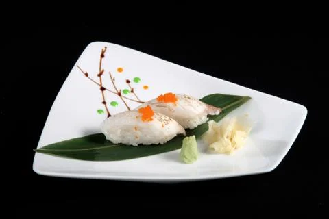 Portion of sushi h Foto stock