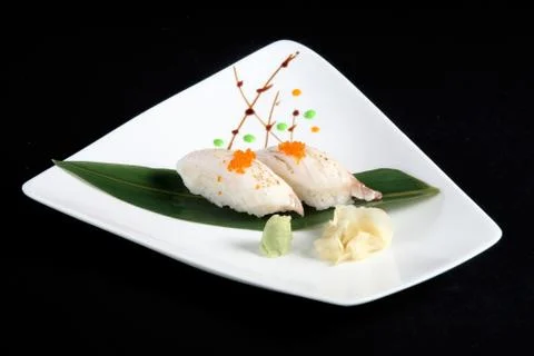 Portion of sushi i Stock Photos