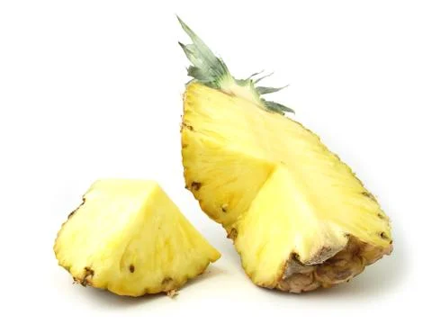 Portions of pineapple Stock Photos