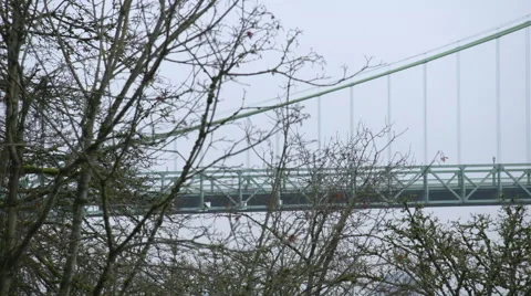 Portland Cable Bridge Stock Footage 65429658
