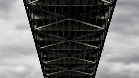 Portland Freemont Bridge Underside - 8k ProRes 444 Stock Footage 157573427