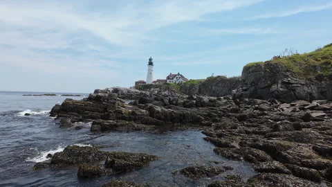 Portland Head Light 2 Video stock 278525898