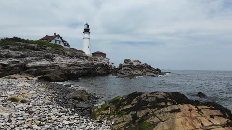 Portland Head Light 7 Video stock 278525868