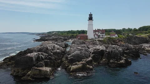 Portland Head Light 8 Stock Footage 278525933