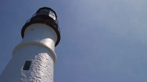 Portland Head Light Close Up Video stock 66269680