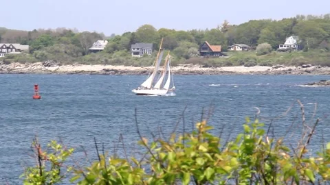 Portland Head Light Stock Footage 187596092